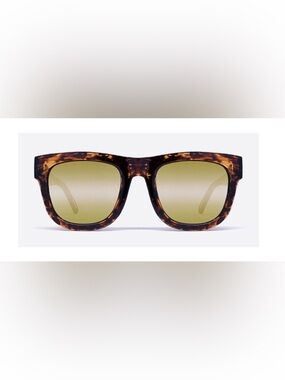 Quay Australia Tortoiseshell Frame Sunglasses with Green Gradient Lenses